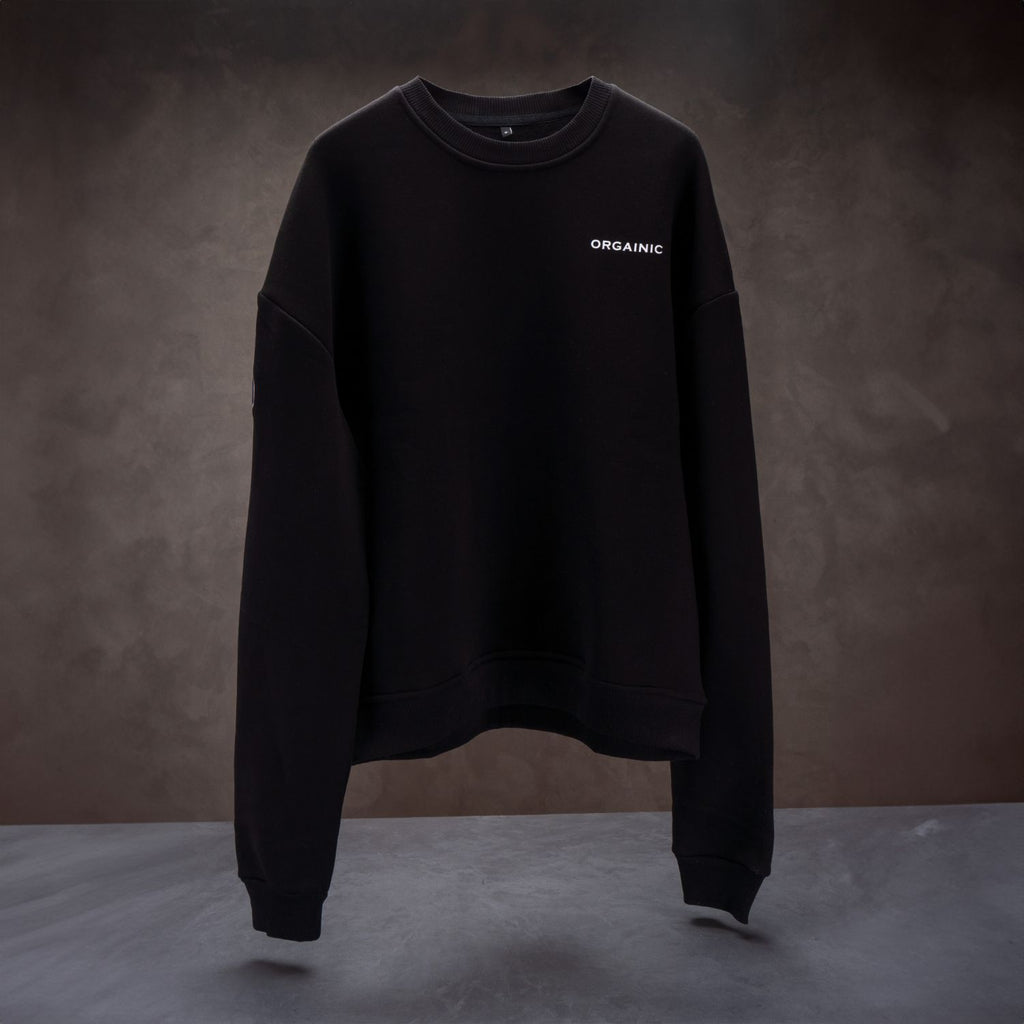 ORGAINIC Pump Cover Sweater in Schwarz